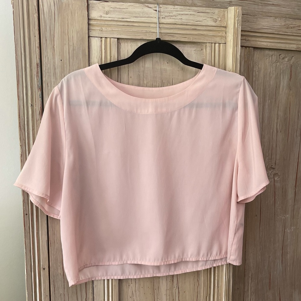 Light Pink BP Crop Top